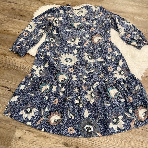 LOFT Dress Petite Small Floral Viscose Natural Fibers Summer - Picture 7 of 7